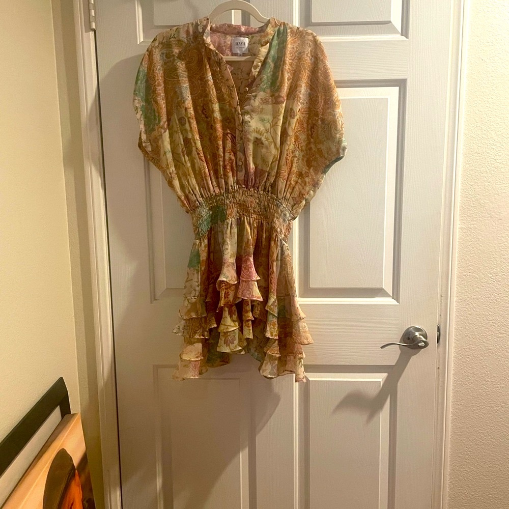 Misa Los Angeles Ruffle Dress